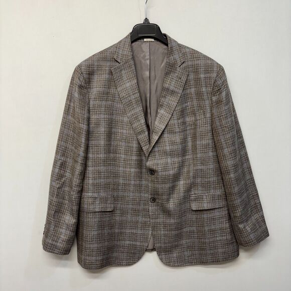 Joseph Abboud Men Ethomas Blazer Jacket Size 48 Reg Wool Silk Linen C055 -25 - Picture 1 of 16